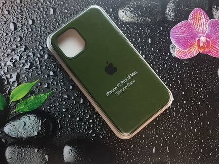 Чехол на iPhone 12/12 pro болотный