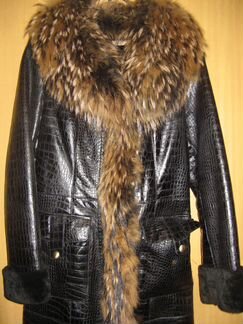 Новая дубленка с Енотовым мехом ivadgio