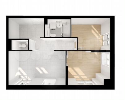 2-к квартира, 60.2 м², 6/26 эт.