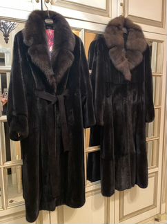 Шуба норковая blackglama соболь