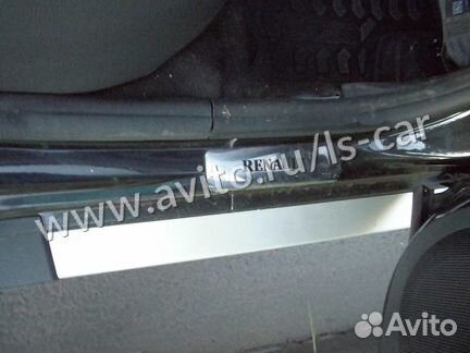 Накладки на пороги Renault Duster Рено Дастер