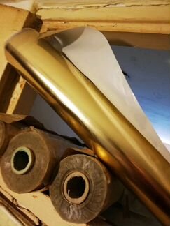 Плёнка золотая фольгированная