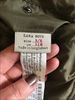 Двусторонняя куртка Zara р-р 5/6 (118см)