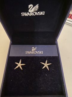 Серьги Swarovski в форме морской звезды
