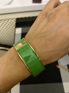 Браслет эмаль зеленый