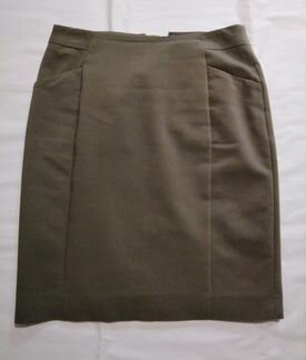 Юбка HM хаки с карманами, размер 42-44