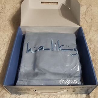 Haliky blue Arabic Logo худи