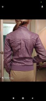 Куртка кожаная на девочку 8-10 лет 156 р