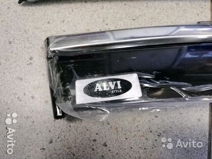 Дефлекторы Nissan Patrol хром нержавеющий молдинг