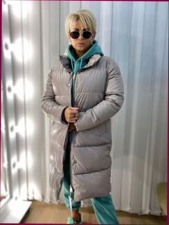 Пуховик длинные с капюшоном