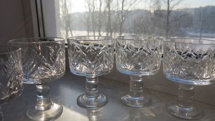 Фужеры СССР. Хрусталь. Красный гигант