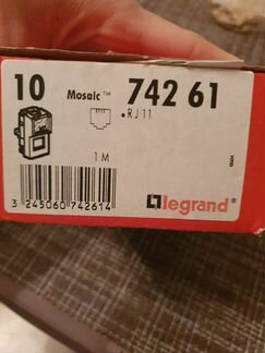Розетка телефонная Legrand mosaic