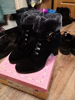 Полусапоги, ботинки замшевые