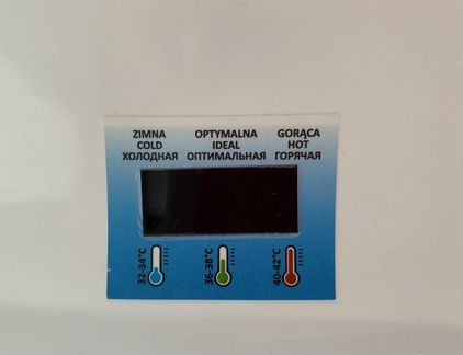 Ванна детская для купания с термометром и сливом