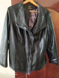 Куртка осеняя, экокожа, новая, р50