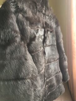 Шуба короткая шоколад