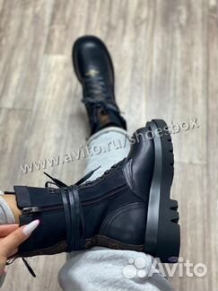 Сапоги Louis Vuitton, натуральная кожа и мех