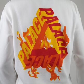 Свитшот palace огонь белый