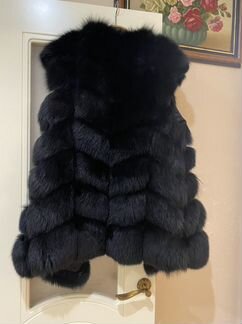 Меховая жилетка из песца