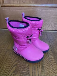 Детские сапоги дутики crocs размер C8