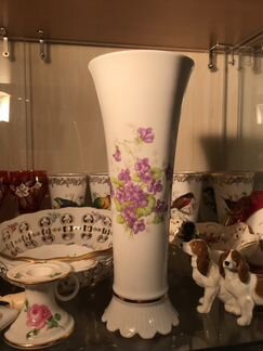 Антиквариат ваза Бавария Шуман цветы 28/11 см