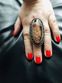 Авторское Уникальное Крупное Кольцо Серебро Эксклю