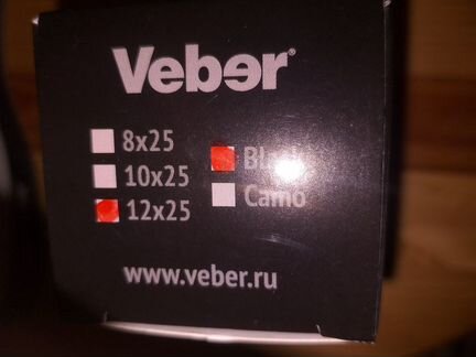 Монокуляр veber ultra sport 12x25 новый